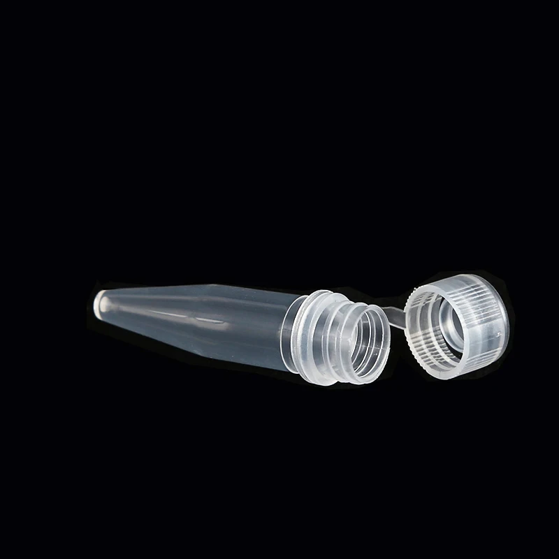100PCS 1.5ml Lab PP Plastic Test Tube Centrifuge Tube Vial Screw Cap Skirted For Laboratory Experiment Supplies