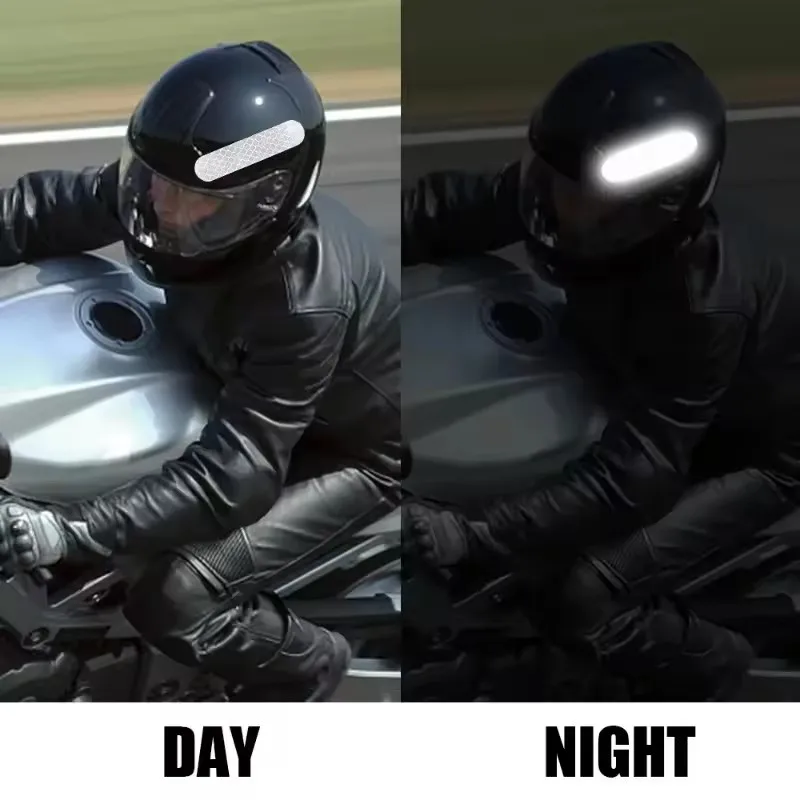 10/40/80PCS Night Reflective Strip Warning Stickers Waterproof High Visibility Reflector Tape for Car Motorcycle Helmet Bicycle