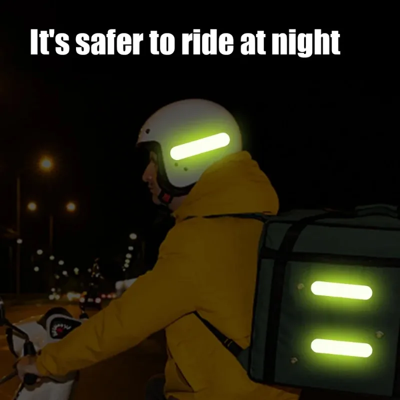 10/40/80PCS Night Reflective Strip Warning Stickers Waterproof High Visibility Reflector Tape for Car Motorcycle Helmet Bicycle