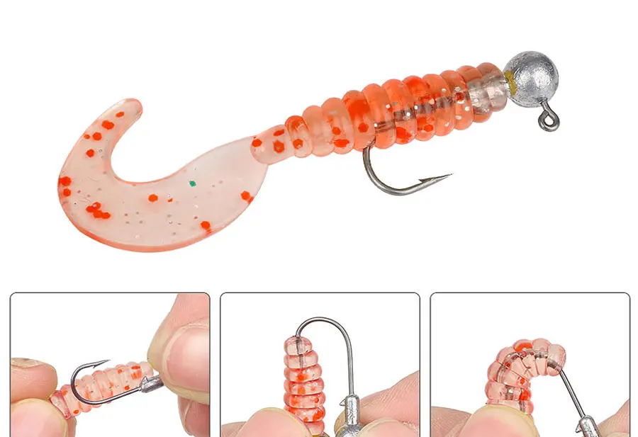 MrLurion 30pcs 1g 2g 3g 5g 10g 14g 18g 22g 25g 28g Fishing jigging head hook ,round head rigs fishhook for soft worm crank lures