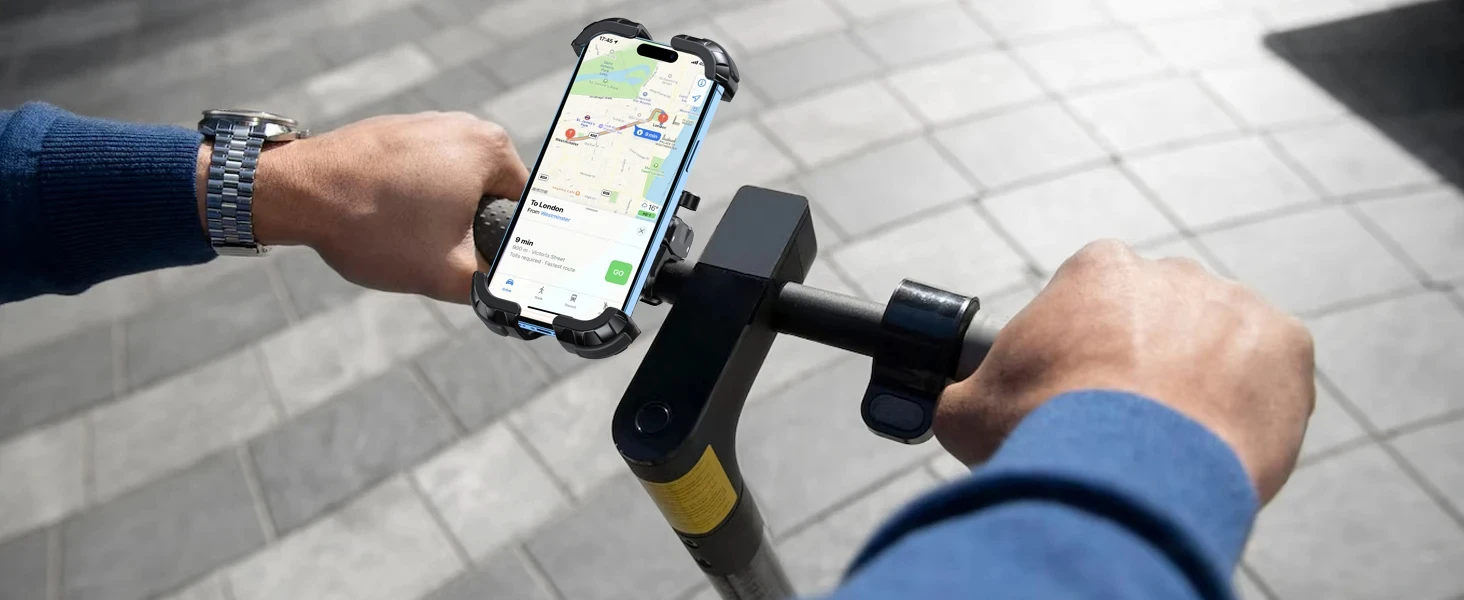 Motorcycle, Mountain Bike, Road Bike, Stable and Adjustable 360° Rotatable Universal Mobile Phone Stand Soporte Para Celular