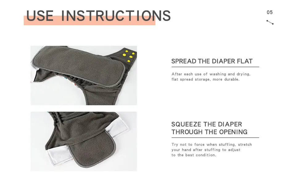 Happy Flute High Quality Baby Nappies Bamboo Charcoal Liner Nappy Diaper Insert For Baby Cloth Diaper Nappy Washable 4 Layers