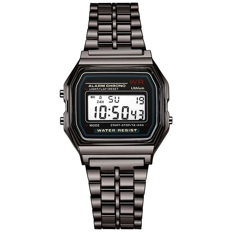 Luxury Rose Gold Women Watches Electronic Digital Display Retro Style Clock Men's Relogio Masculin Reloj Hombre Homme