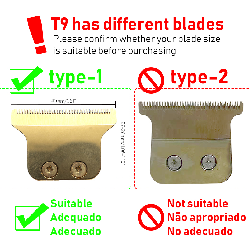 for T9 1/2/3/6/9/12 mm Professional Hair Trimmer Limit Comb Universal Guards Hairdresser Hair Cutting Guide Barber Accesories
