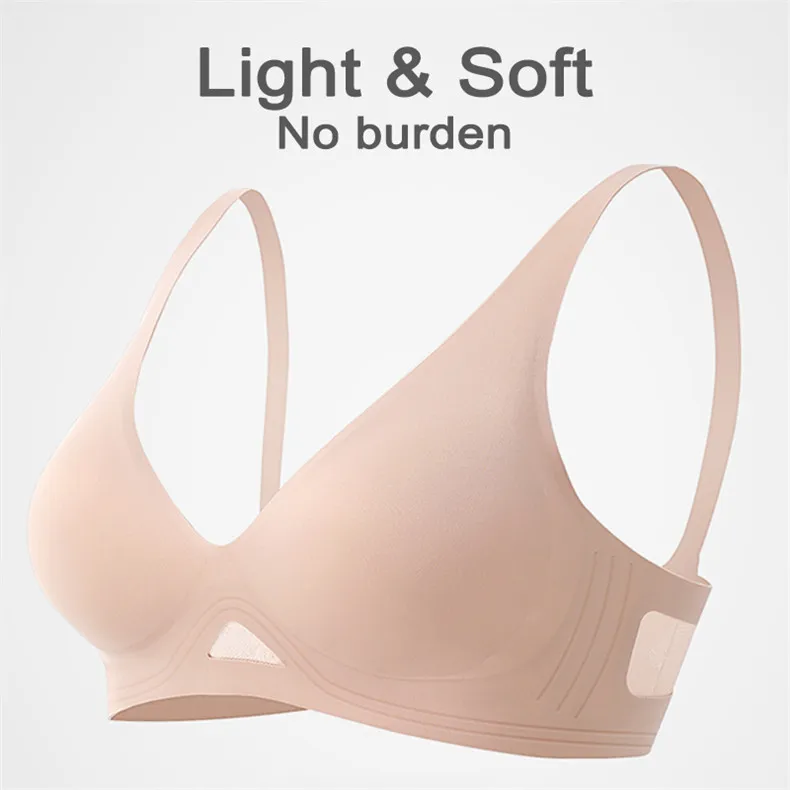 Wire Free Bra Brassieres Push Up Bralette Sexy Seamless Bras For Women Female Lingerie Woman Silky Underwear Intimate Sleepwear