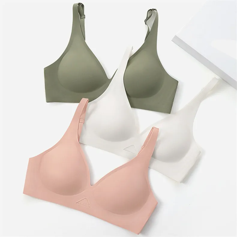 Wire Free Bra Brassieres Push Up Bralette Sexy Seamless Bras For Women Female Lingerie Woman Silky Underwear Intimate Sleepwear
