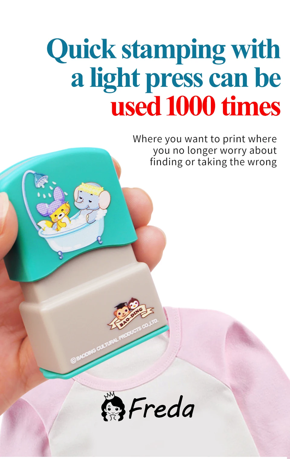 Custom-Made Baby Name Stamp DIY For Children Name Seal Student Clothes Chapter Not Easy To Fade Security Name Stamp Sticker