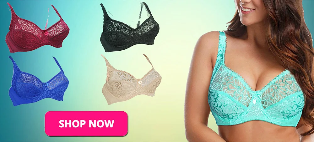 Plus Size Lace Bralette Bras For Women Hollow Out Bra Underwire Womens Underwear Tops Embroidery Mesh Lingerie Brassiere A B C D