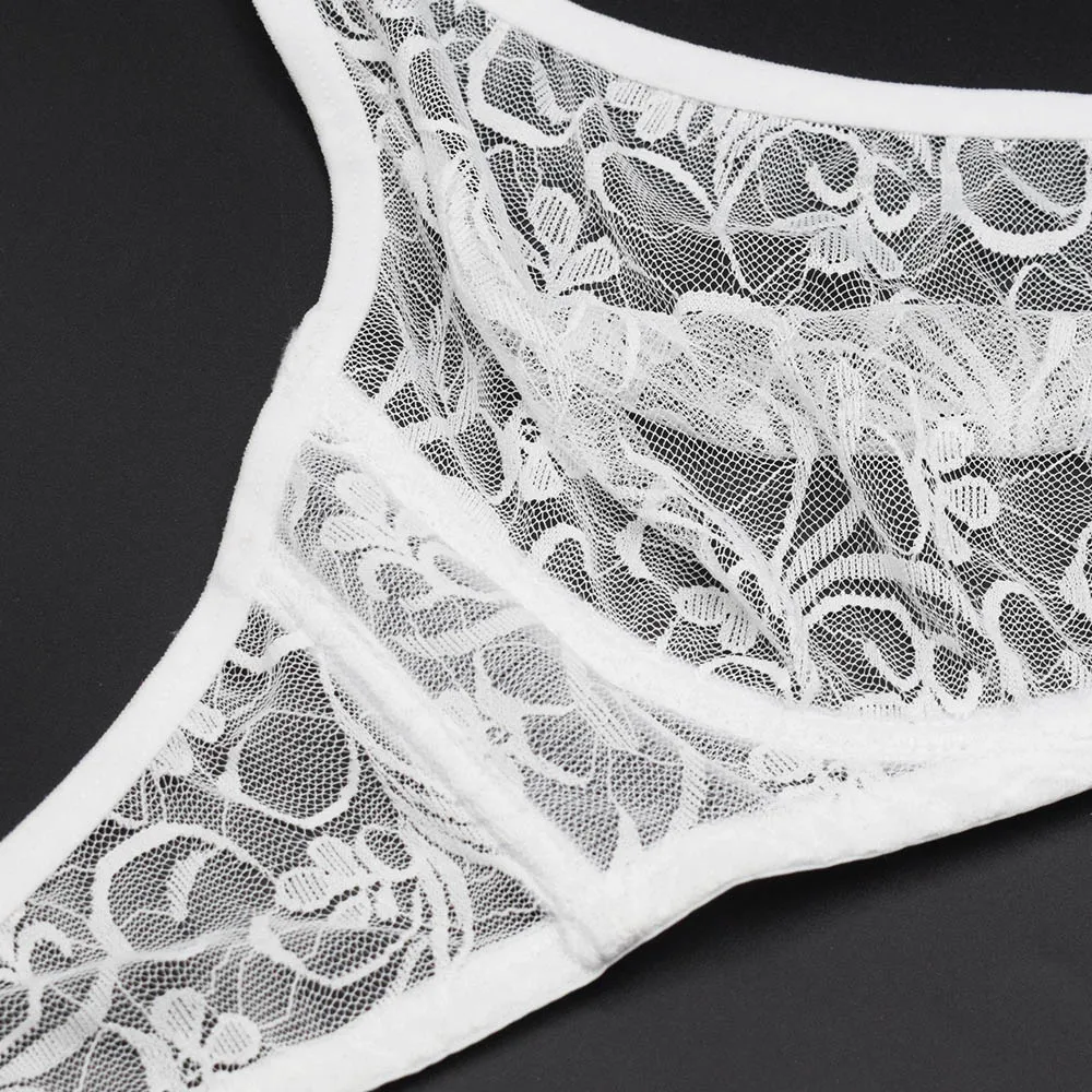 Plus Size Lace Bralette Bras For Women Hollow Out Bra Underwire Womens Underwear Tops Embroidery Mesh Lingerie Brassiere A B C D