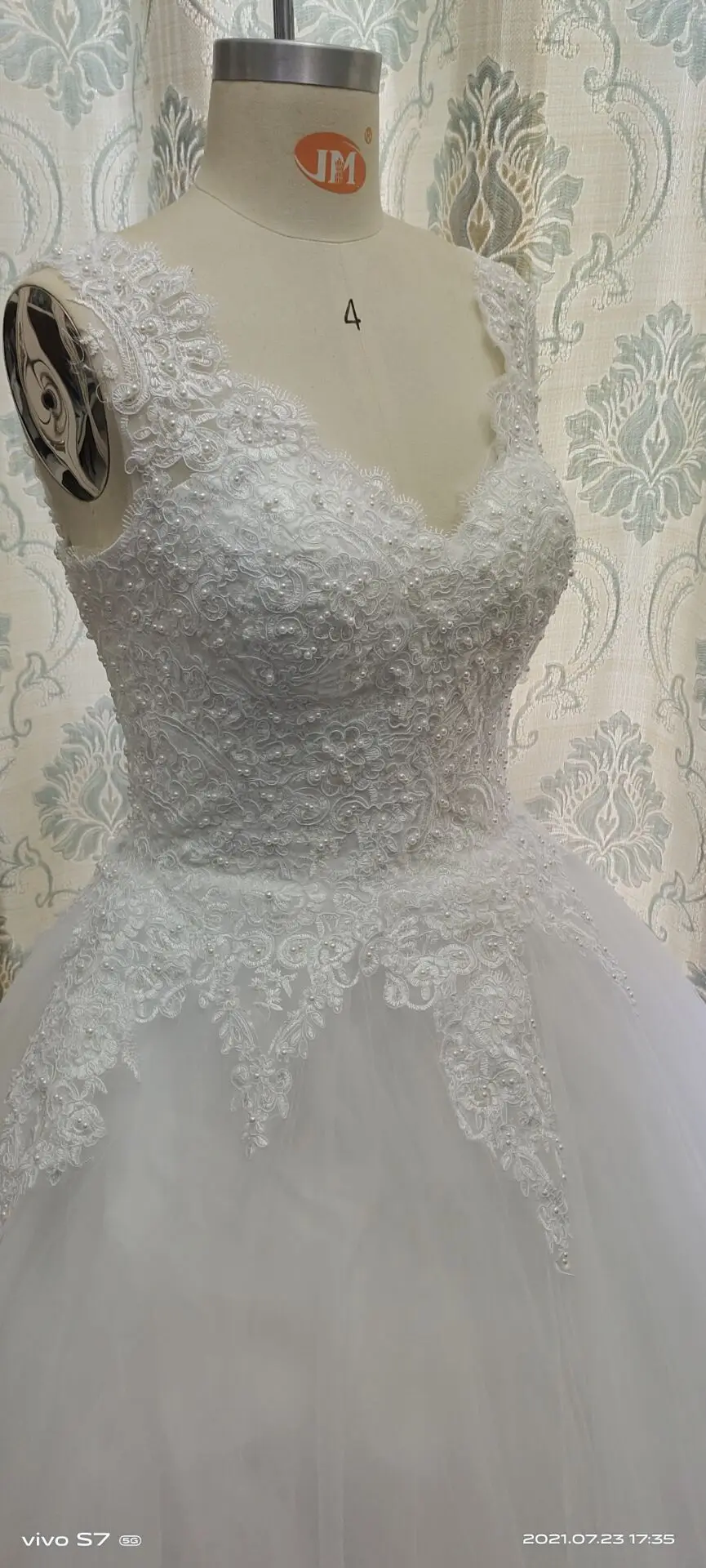 Customized ZJ9218 Sweetheart Pearls Charming Sexy Floral Appliques Lace Wedding Dress Bride Dresses For Women 2023