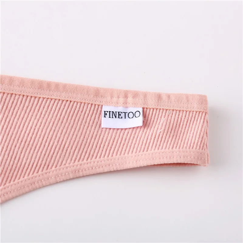 3Pcs/Set Women Cotton Thongs Panties Sexy Low Waist G-String Briefs Ladies Brazilian Lingerie Girls Breathable Intimates Bikini