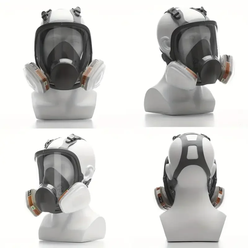6800 Gas Mask Full Face Large Size Respirator Reusable Full Face Respirator Gas Paint Sprayer Chemical Wood Working Dust