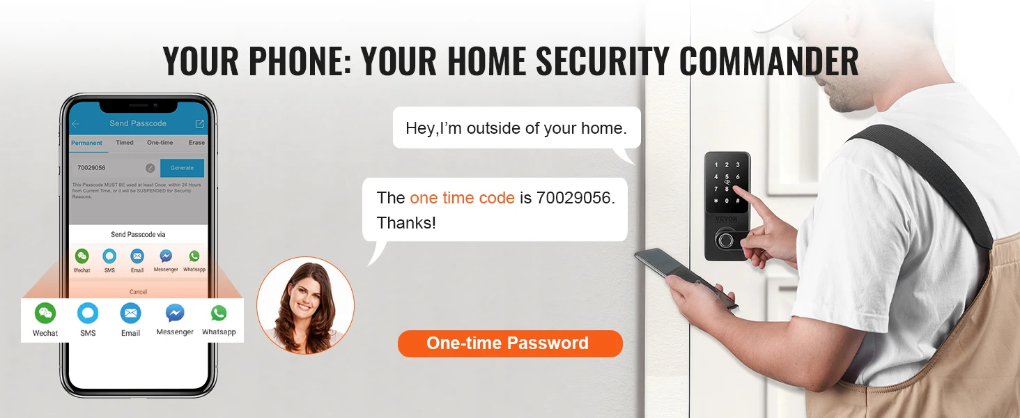 SucceBuy Smart Lock 5 in 1 Smart Door Knob Fingerprint Deadbolt with App Control Bluetooth Smart Lock Keyless Entry Door Lock
