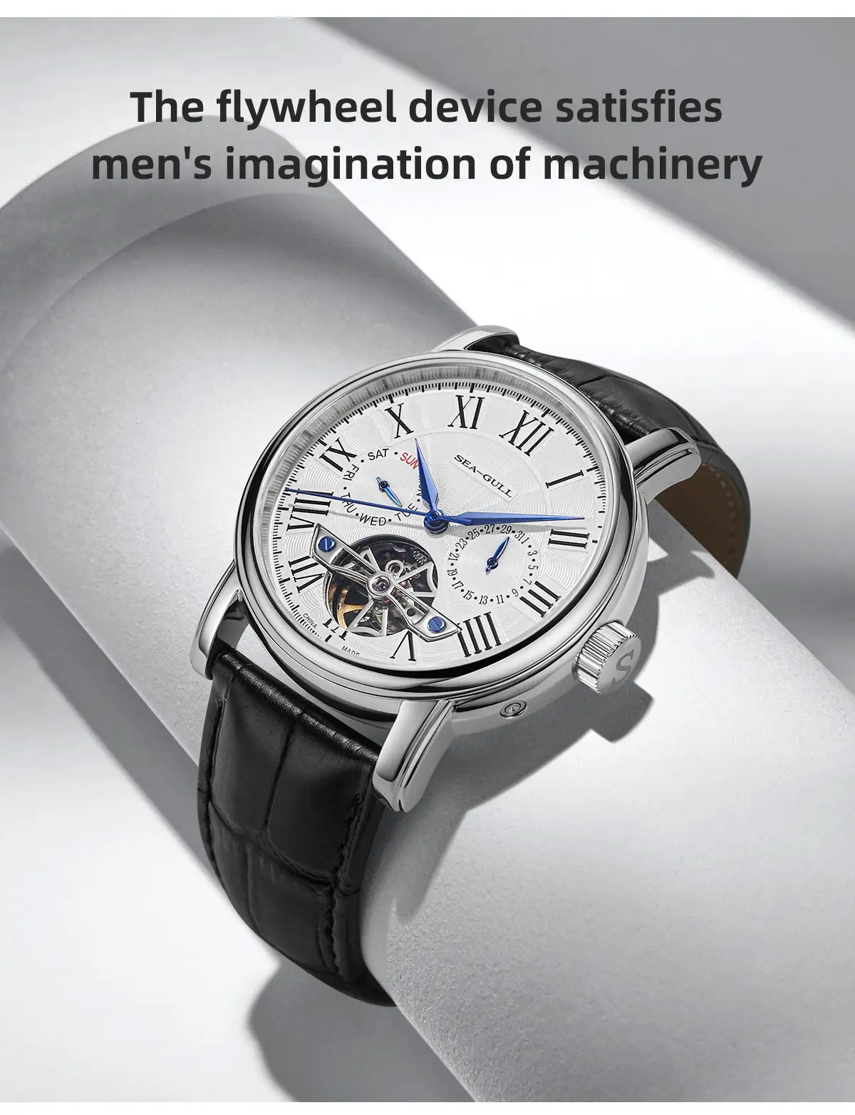 SEAGULL Luxury Watch Business Waterproof Male Clock Date Stainless Steel Mechanical Watch Men Watch Reloj Hombre 2026 D819.622