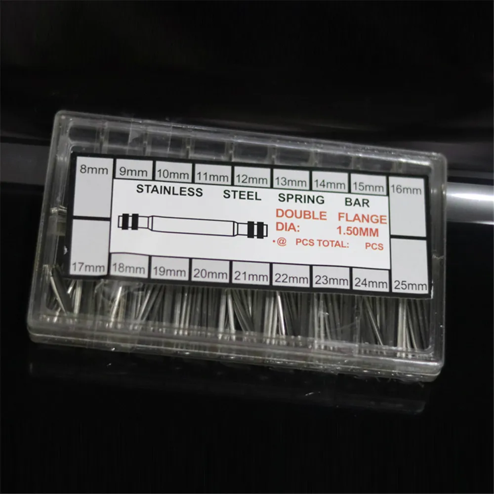 360pcs/set Strainless Steel Spring Bars Dia 1.5mm/1.8mm Length8mm - 25mm/6mm - 23mm Watchband Strap Belt Watch Repair Tools Pin
