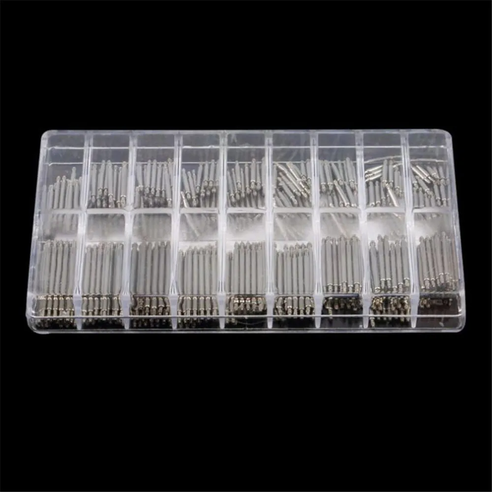360pcs/set Strainless Steel Spring Bars Dia 1.5mm/1.8mm Length8mm - 25mm/6mm - 23mm Watchband Strap Belt Watch Repair Tools Pin