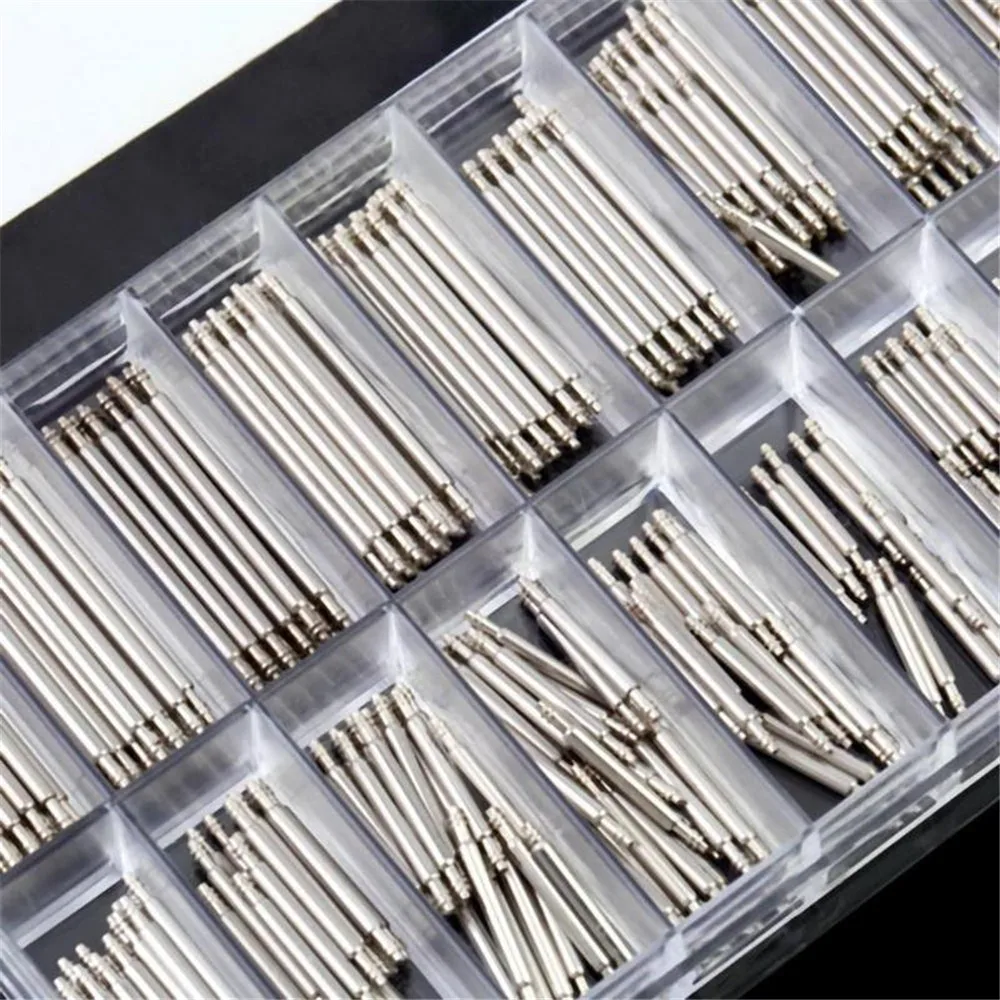 360pcs/set Strainless Steel Spring Bars Dia 1.5mm/1.8mm Length8mm - 25mm/6mm - 23mm Watchband Strap Belt Watch Repair Tools Pin