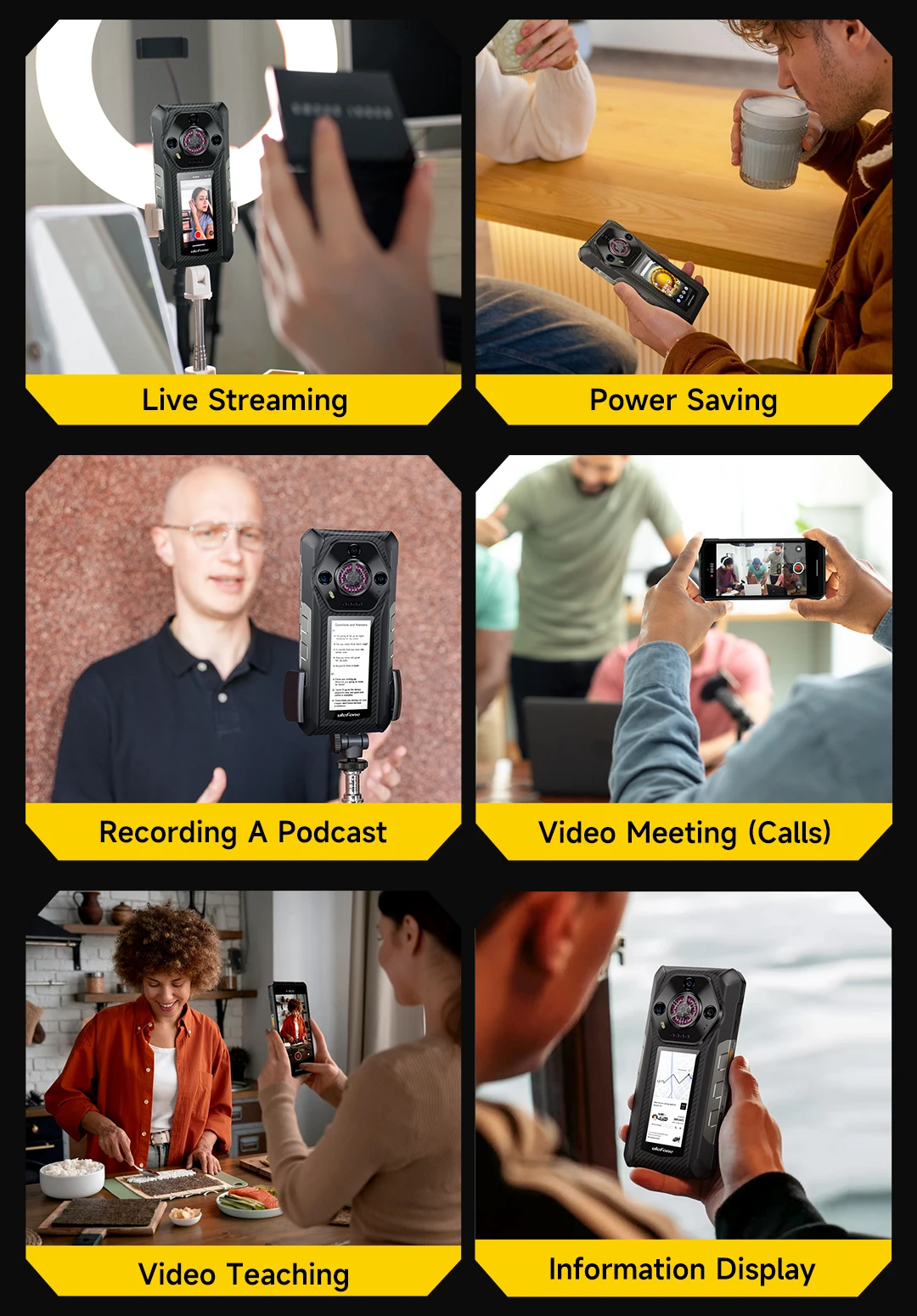 Ulefone Armor 30 Pro 5G Rugged Phone 6.9" 120Hz 32GB+512GB 12800mAh Night Camera 64MP NFC 66W Android 14 Smartphone
