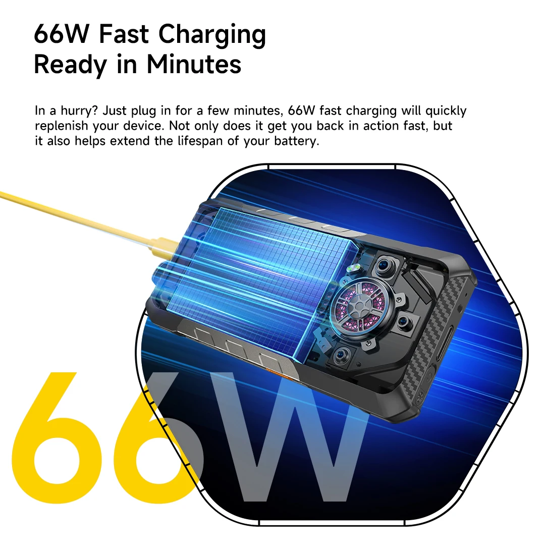 Ulefone Armor 30 Pro 5G Rugged Phone 6.9" 120Hz 32GB+512GB 12800mAh Night Camera 64MP NFC 66W Android 14 Smartphone