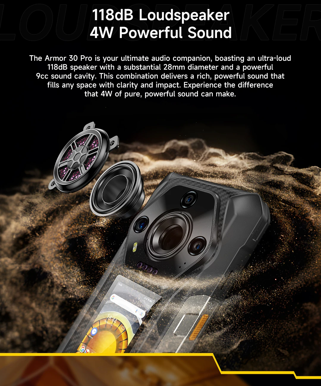 Ulefone Armor 30 Pro 5G Rugged Phone 6.9" 120Hz 32GB+512GB 12800mAh Night Camera 64MP NFC 66W Android 14 Smartphone