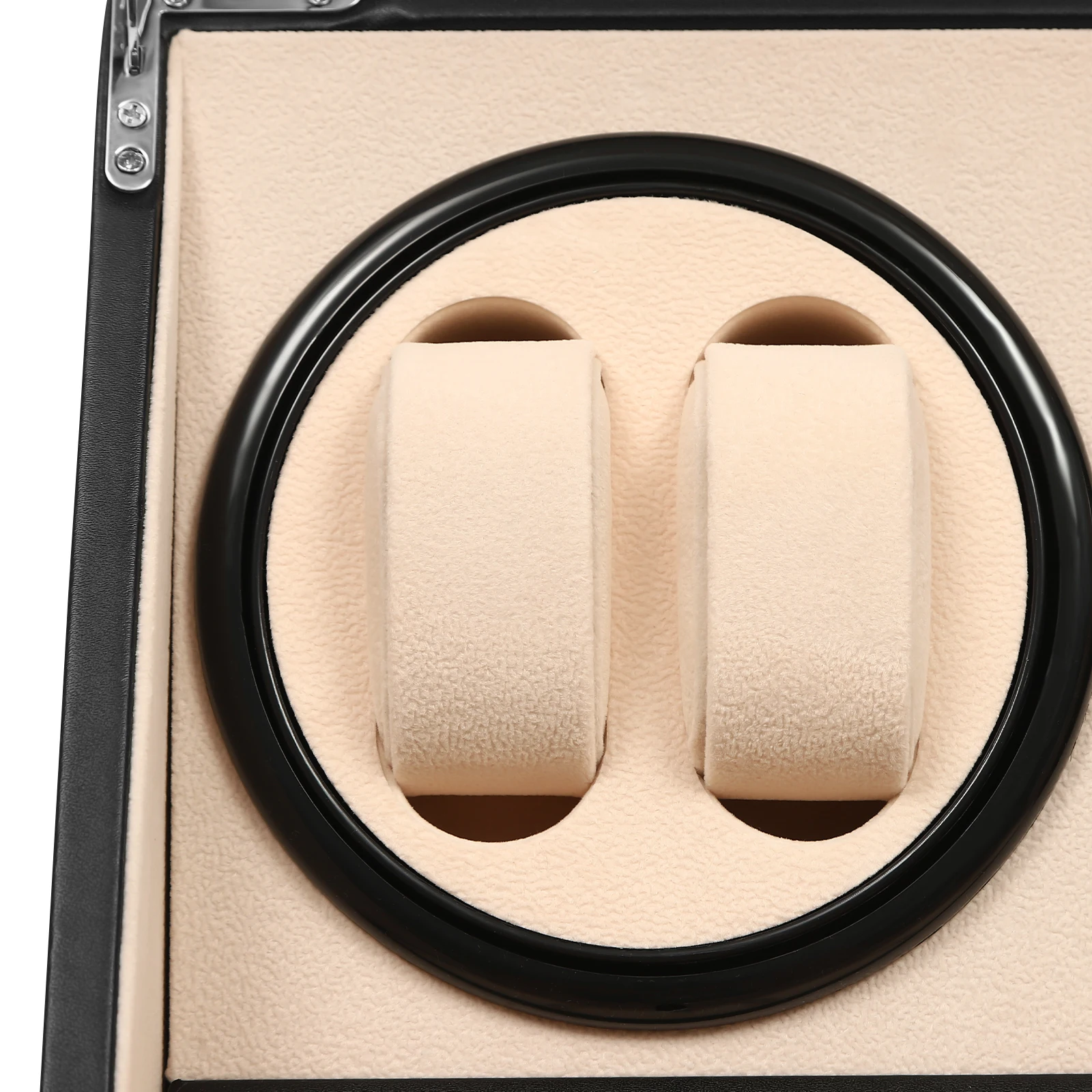 4+6 Brown/Black Watch Winder Automatic Rotation Leather Storage Watch Display Box Case Holder for Store Display, Home Decoration