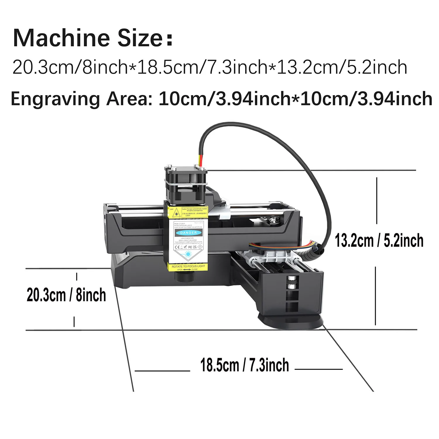 Portable Laser Engraving Machine for Wood Acrylic Leather Bluetooth USB APP Control 2W CNC US EU Local Shipping Poland Warehouse