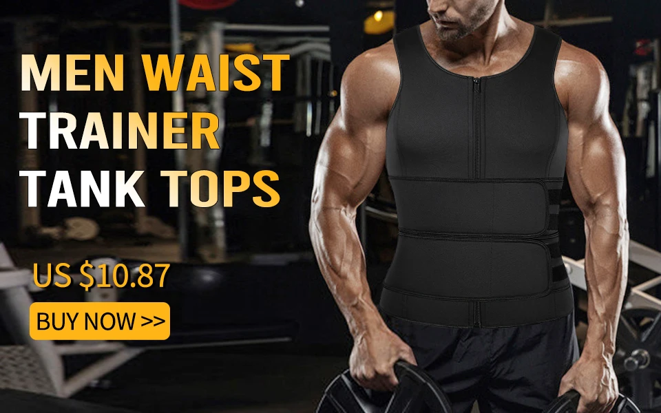 Men Waist Trainer Slimming Body Shaper Fitness Belt Weight Loss Fat Burning Sport Girdle Sweat Trimmer Workout Cincher Shapewear