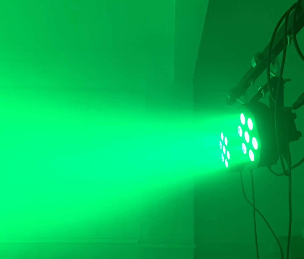 4PCS 7x18W LED Flat SlimPar RGBWA UV Light 6in1 LED Wash DJ Light Stage Dmx512 Stage Lighting