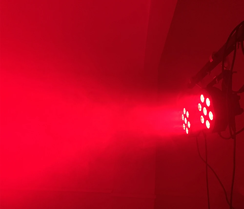 4PCS 7x18W LED Flat SlimPar RGBWA UV Light 6in1 LED Wash DJ Light Stage Dmx512 Stage Lighting
