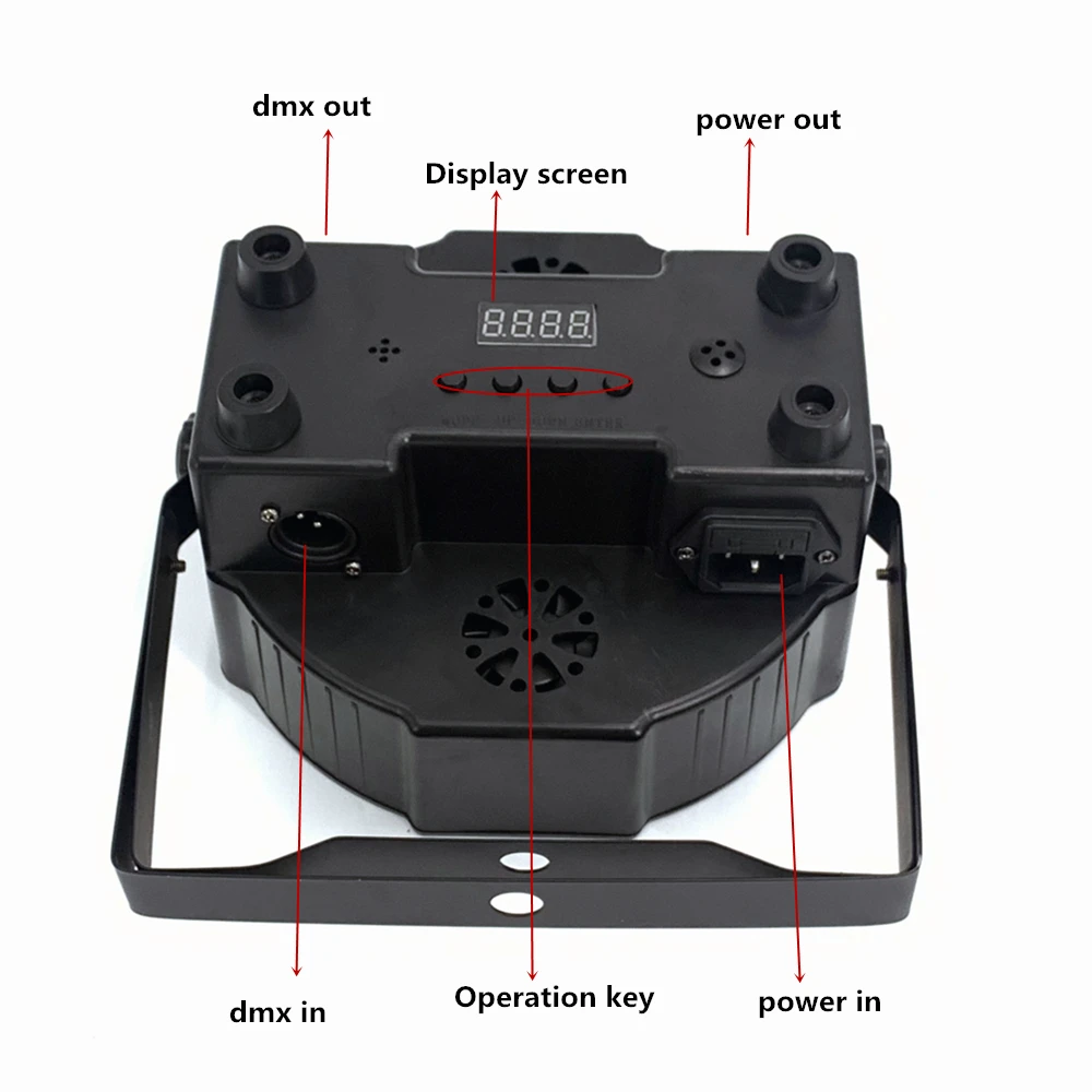4PCS 7x18W LED Flat SlimPar RGBWA UV Light 6in1 LED Wash DJ Light Stage Dmx512 Stage Lighting