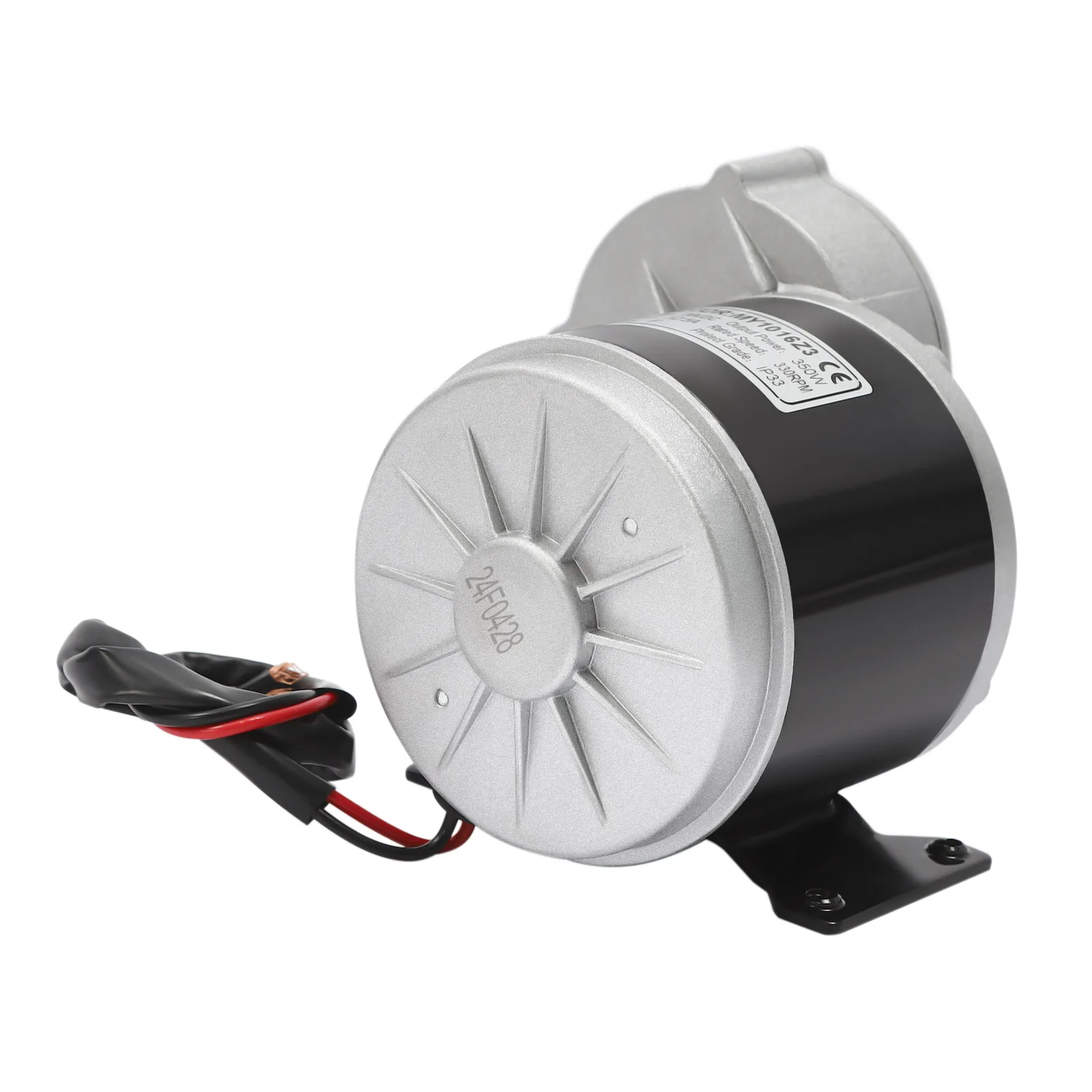 24V/250W 36V/350W Electric Scooter Conversion Kit 10" Dual Wheels Brush Gear Motor Drive Air Wheel w/Reverse Gear+Thumb Throttle