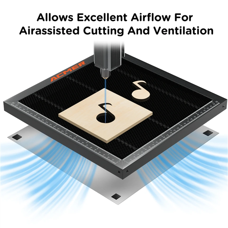 ACMER Laser Engraving Honeycomb Working For CO2 CNC Diode Laser Engraver Cutting Machine Honeycomb Bed 400X400mm 440X440mm