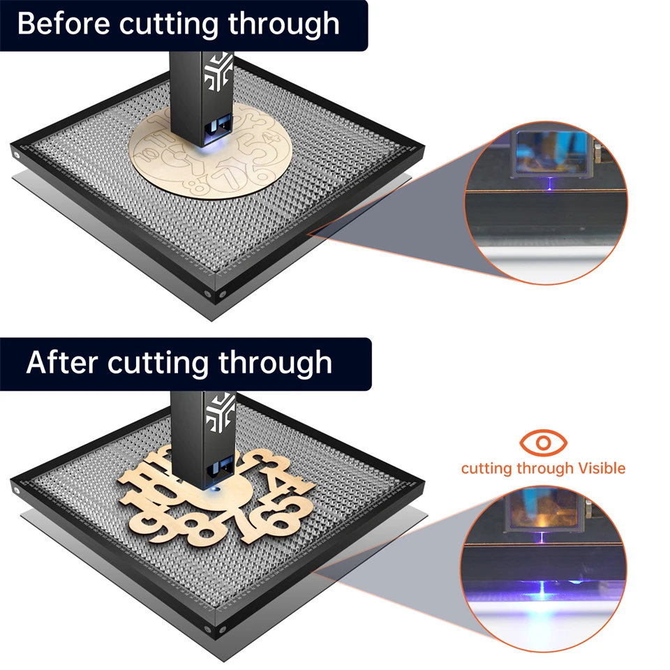 ACMER Laser Engraving Honeycomb Working For CO2 CNC Diode Laser Engraver Cutting Machine Honeycomb Bed 400X400mm 440X440mm