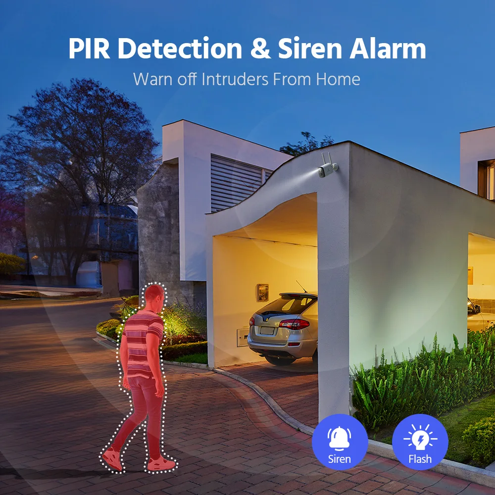 ANNKE 4MP Wireless Solar Camera 16CH NVR 4/6/8/12 PCS WiFi Camera Wireless PIR Night Vision 4MM WiFi Camera Solar Outdoor