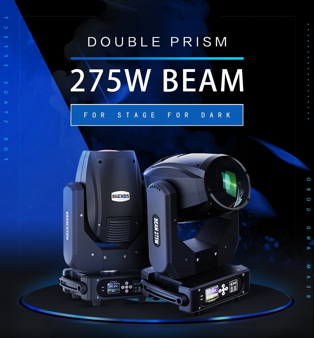SHEHDS Bulb Beam 275W 10R Moving Head Lighting for DJ Projector Disco Professional Stage Equipment