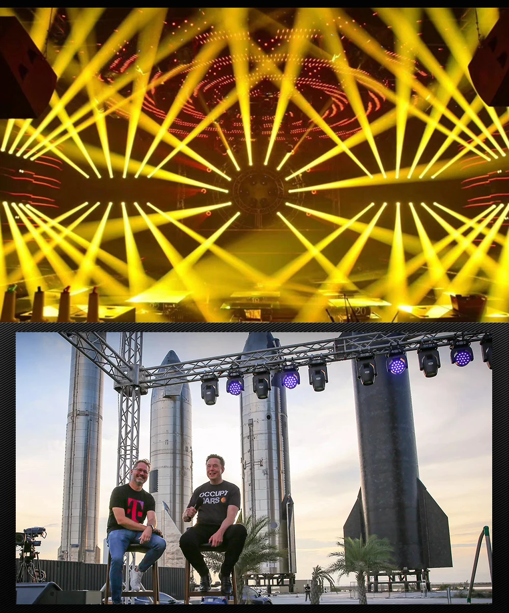 SHEHDS Bulb Beam 275W 10R Moving Head Lighting for DJ Projector Disco Professional Stage Equipment