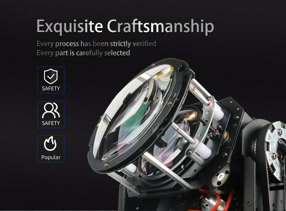 SHEHDS Bulb Beam 275W 10R Moving Head Lighting for DJ Projector Disco Professional Stage Equipment