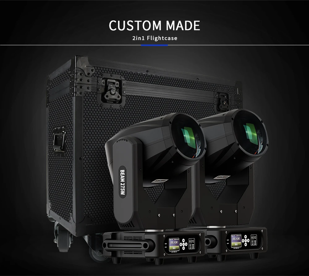 SHEHDS Bulb Beam 275W 10R Moving Head Lighting for DJ Projector Disco Professional Stage Equipment