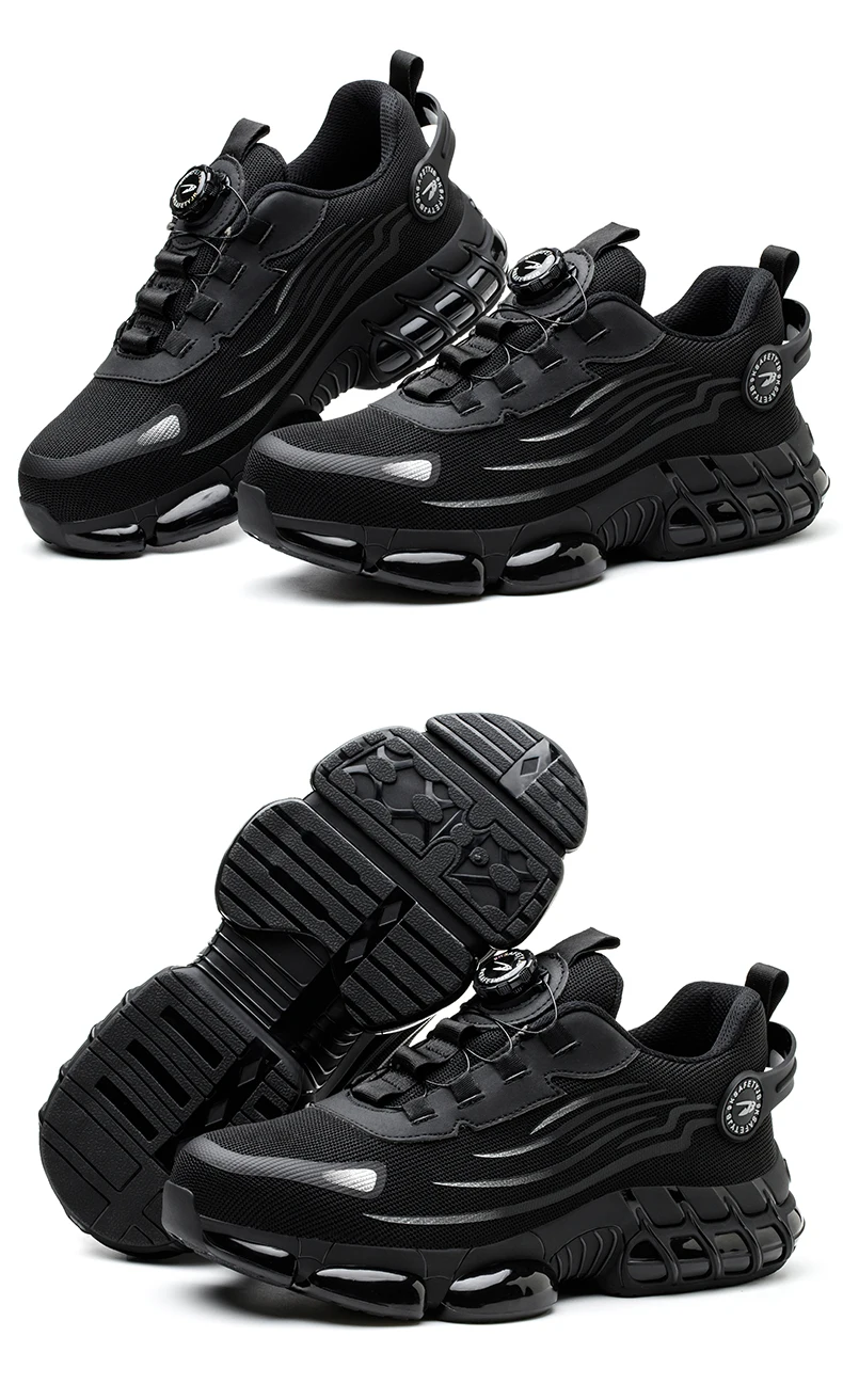 Breathable lace-free soft sole comfortable anti-smash anti-puncture labour insurance shoes
