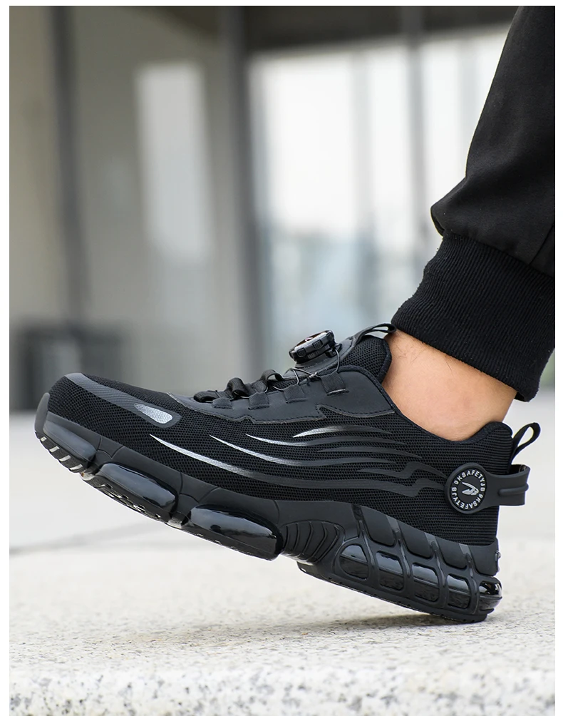 Breathable lace-free soft sole comfortable anti-smash anti-puncture labour insurance shoes