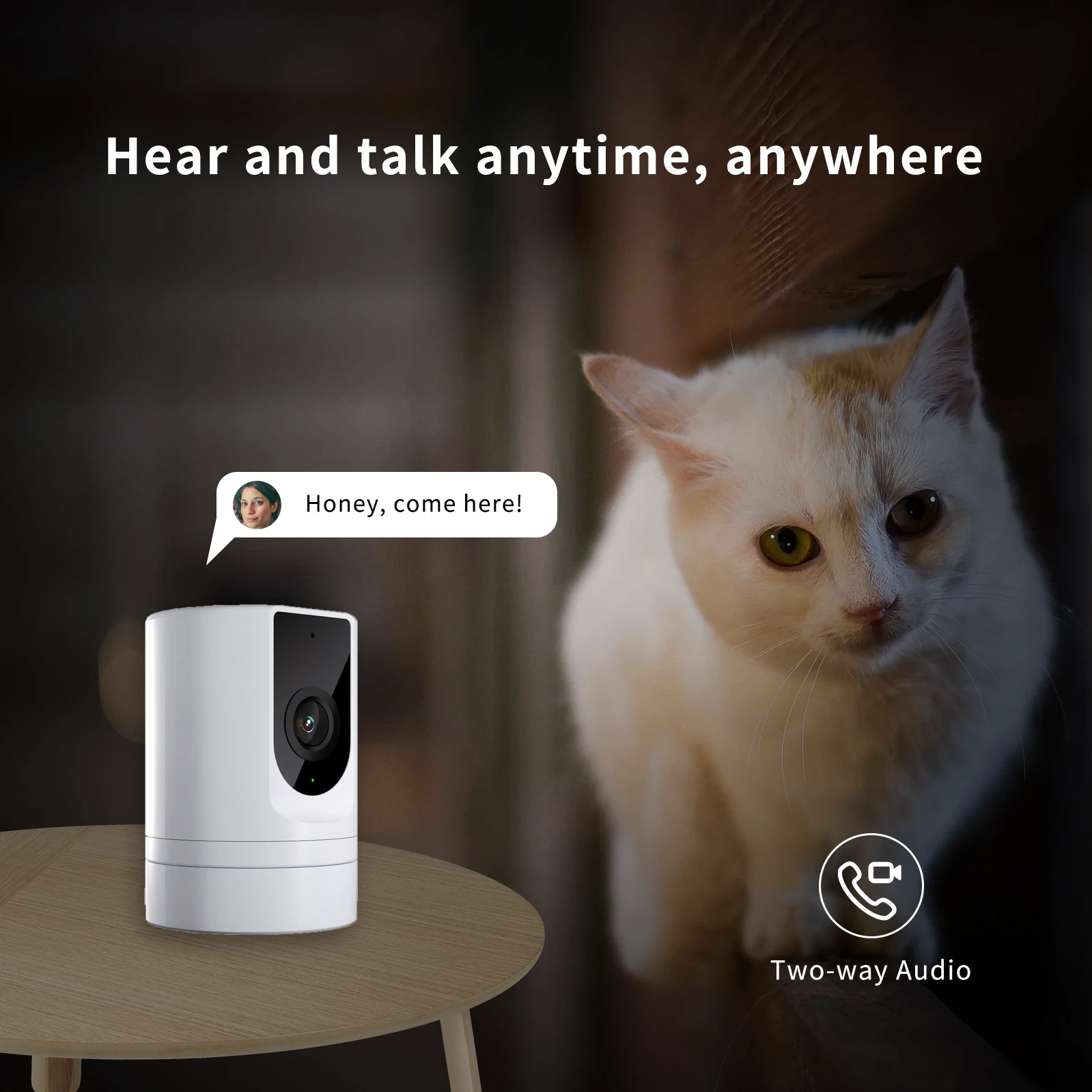 Pet Camera ,Security Camera Indoor,Pet Camera with Phone App, ,Security Camera Indoor，Foldable Baby Camera for Home Security