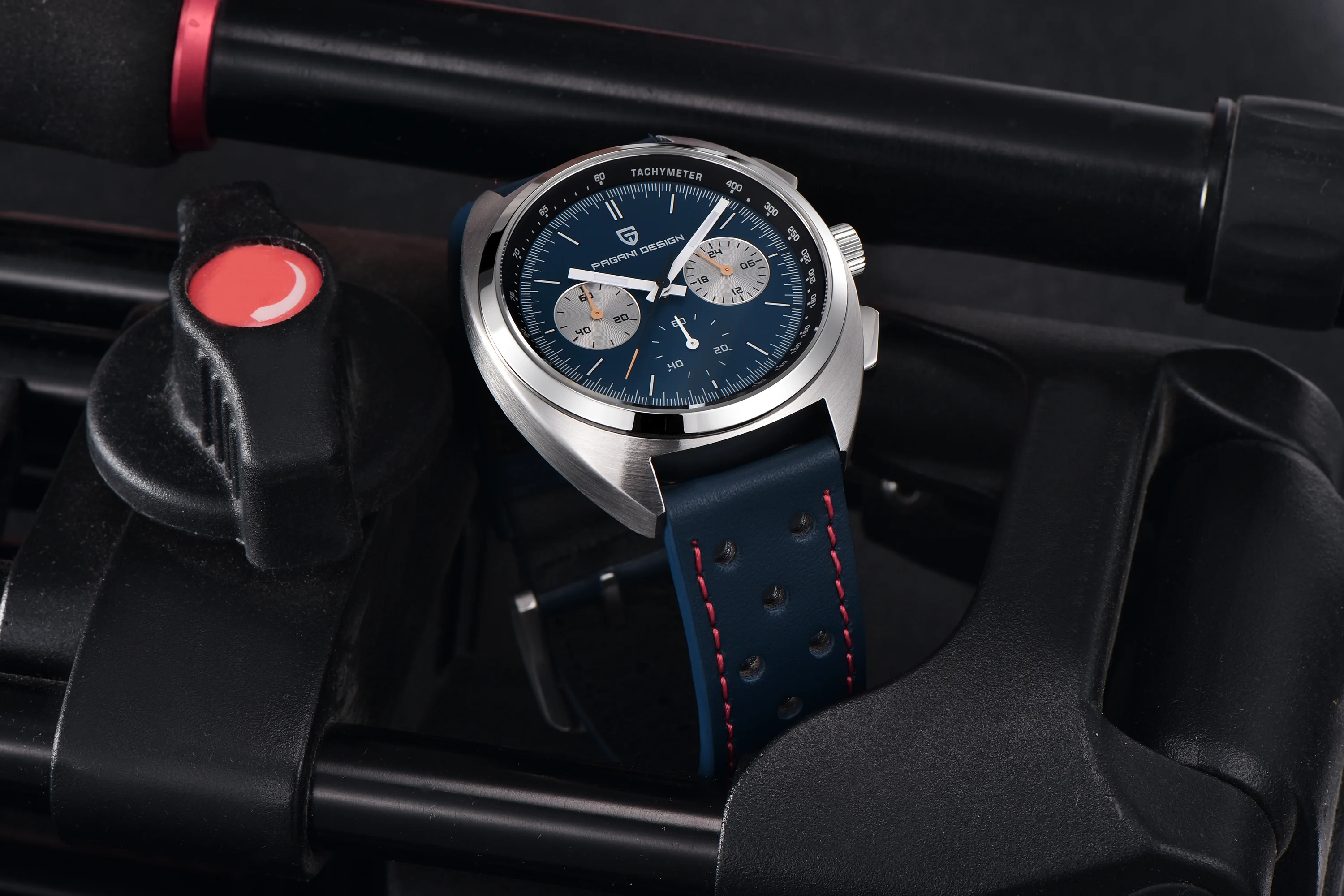 PAGANI DESIGN Men's Watches Retro Panda Dial Quartz Watch Men Japan VK63 Chronograph Sapphire glass Wrist Watch Men 2024 New