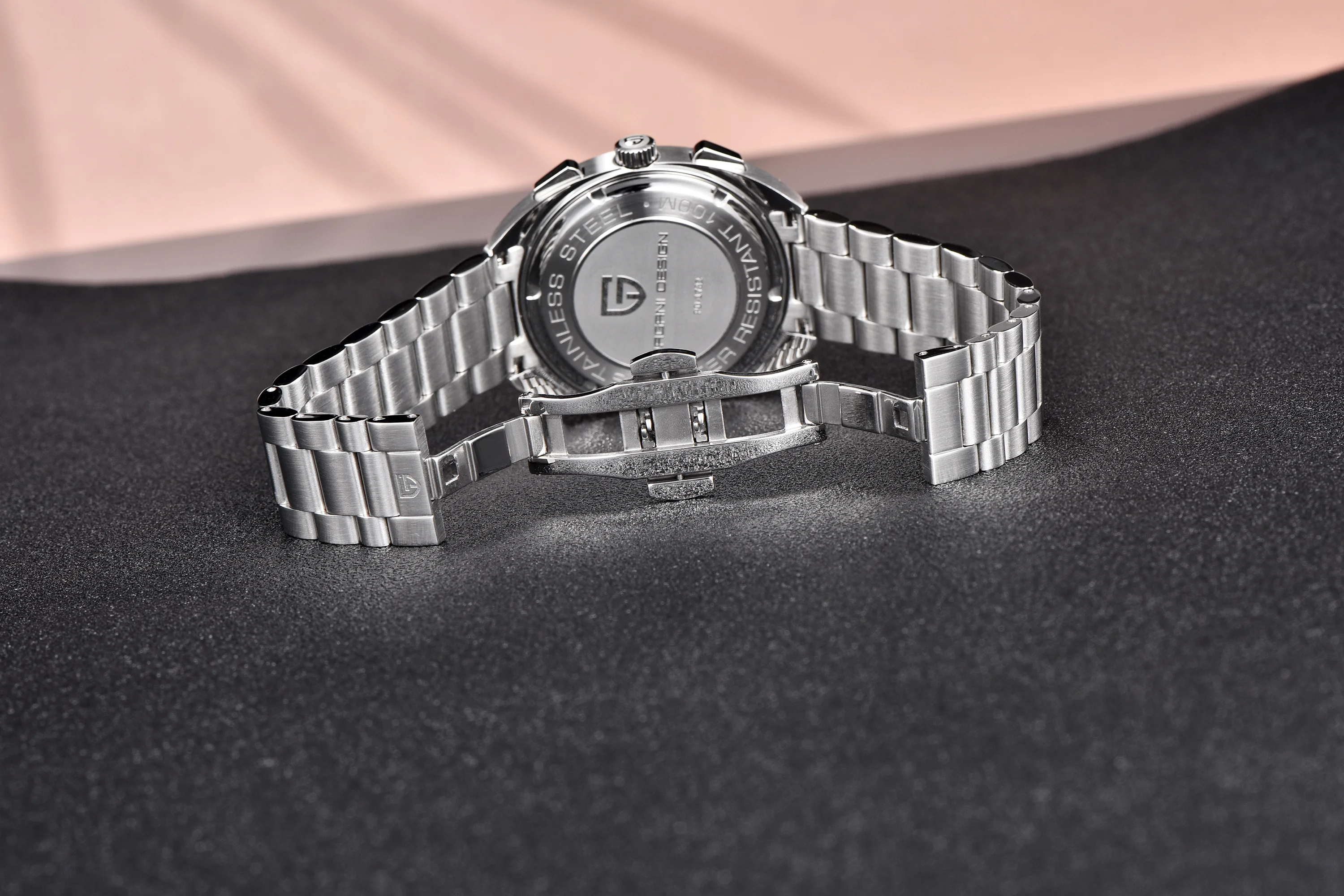 PAGANI DESIGN Men's Watches Retro Panda Dial Quartz Watch Men Japan VK63 Chronograph Sapphire glass Wrist Watch Men 2024 New