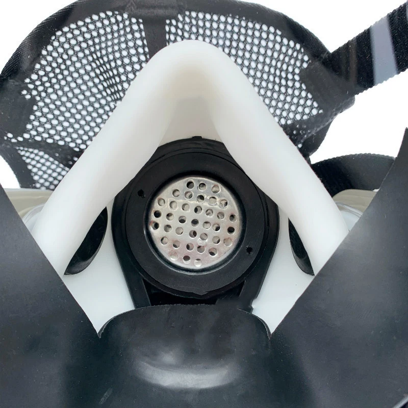 Full Face Respirator Gas Mask 40 mm Activated Carbon Filter Canister Suitable for Fumes Chemical, Spray Paint, Tactical-Survival
