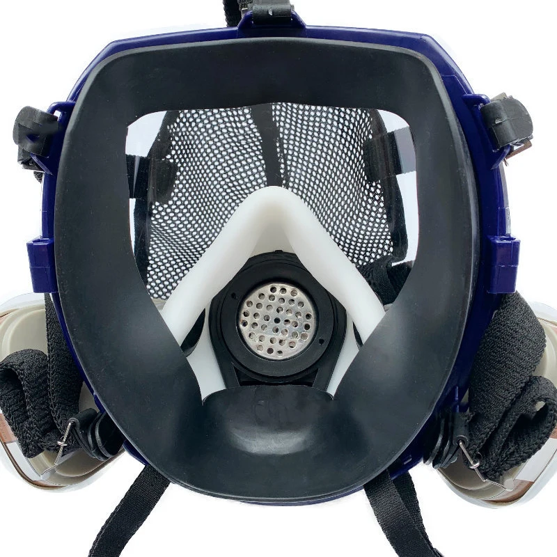 Full Face Respirator Gas Mask 40 mm Activated Carbon Filter Canister Suitable for Fumes Chemical, Spray Paint, Tactical-Survival