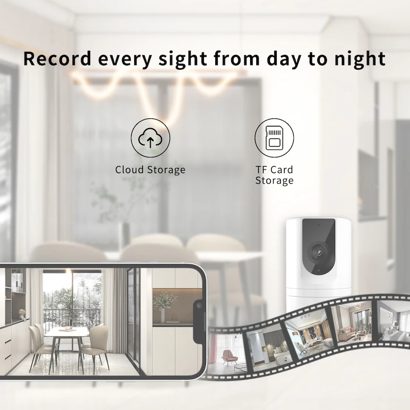 2PCS Ease Life APP, Security Camera Indoor, 1080P Pet Camera, Pet Camera with Phone App, Foldable Baby Camera for Home Security,