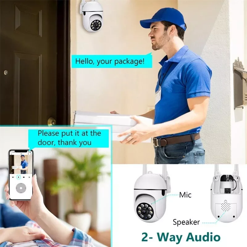 1/4pcs set Video Surveillance Camera System Wireless 5G WiFi Smart Outdoor Night Vision Home Waterproof Security Camera