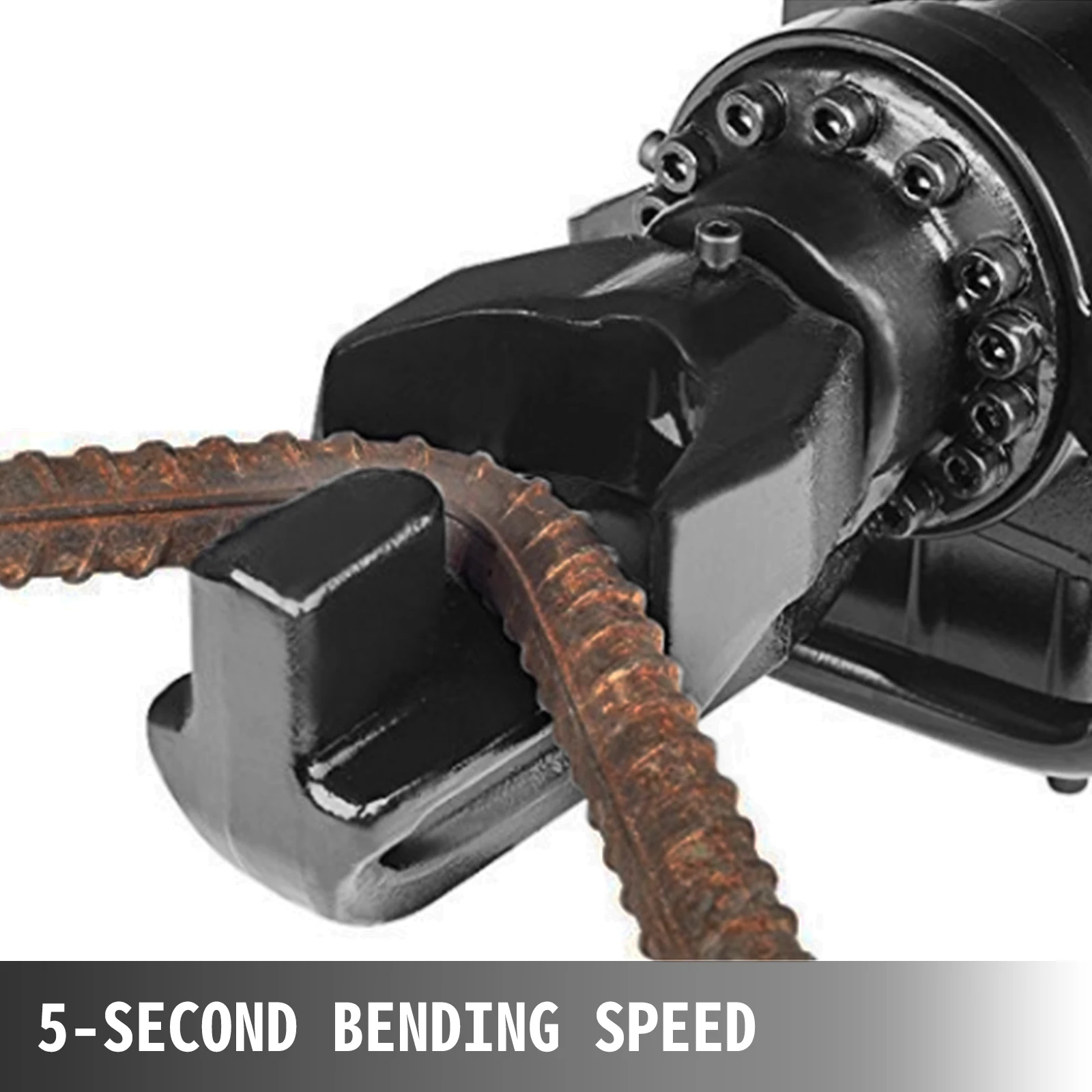 SucceBuy Handheld 800W Electric Hydraulic Rebar Steel Bender 4mm-16mm 110V Bending Speed 5S With Wrench and Spanners RC-16