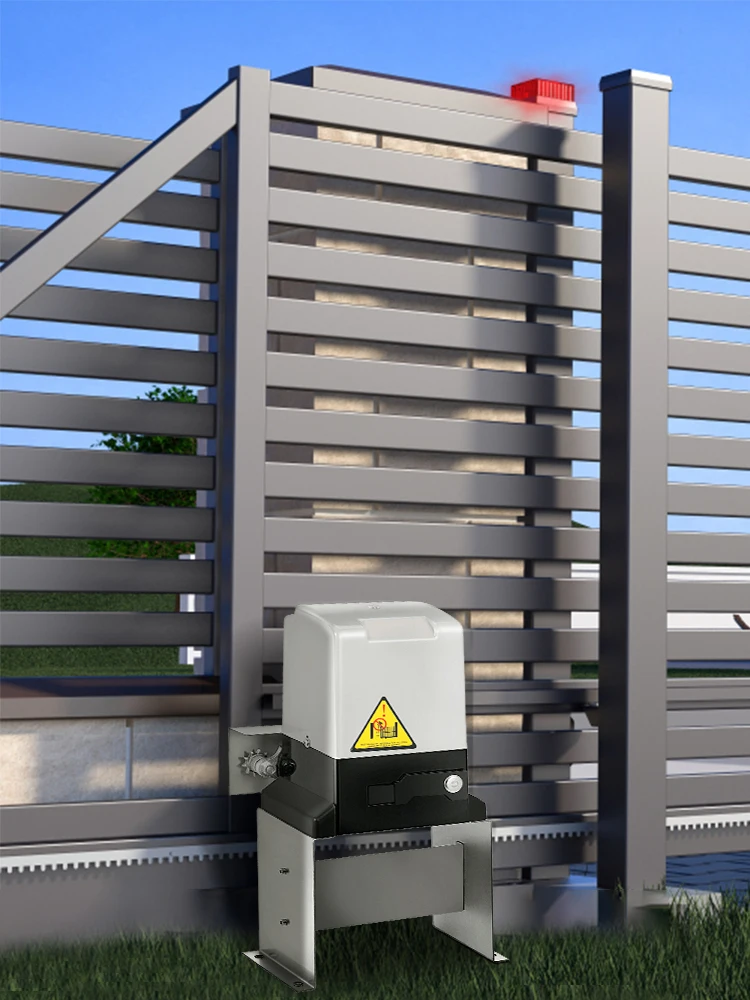 SucceBuy Sliding Gate Opener Electric Operator AC600 1400 lbs with 2 Remote Controllers Move Speed 43 ft Per Min Basic Model