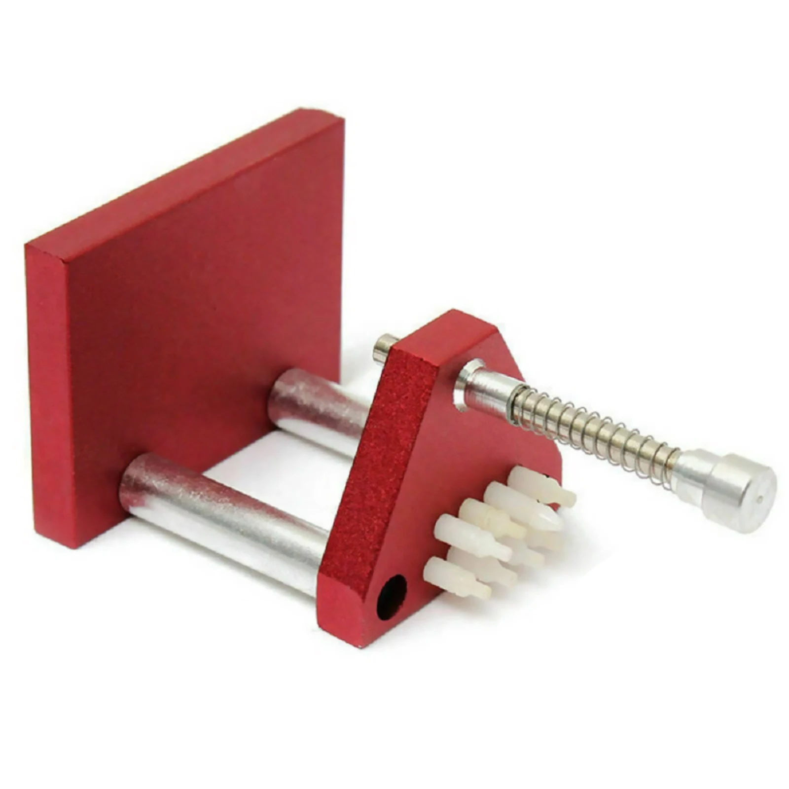 For Watchmaker Watch Manual Needle Extractor Watch Hand Needle Remover Presser Fitting Tool with 6 Plastic Dies Watch Tool